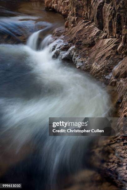 glen etive cascades #9 - glen etive stockfoto's en -beelden