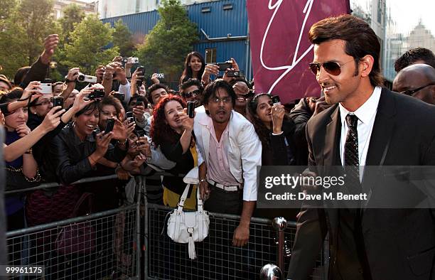 Hrithik Roshan attends the European Premiere of 'Kites' at Odeon West End on May 18, 2010 in London, England.