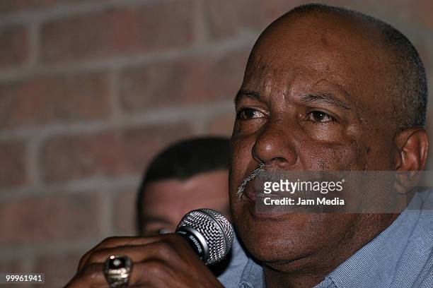 Orlando Sanchez during a press conference to announce the bicentennial All-Star game with players of the Mexican baseball league at La Destileria...