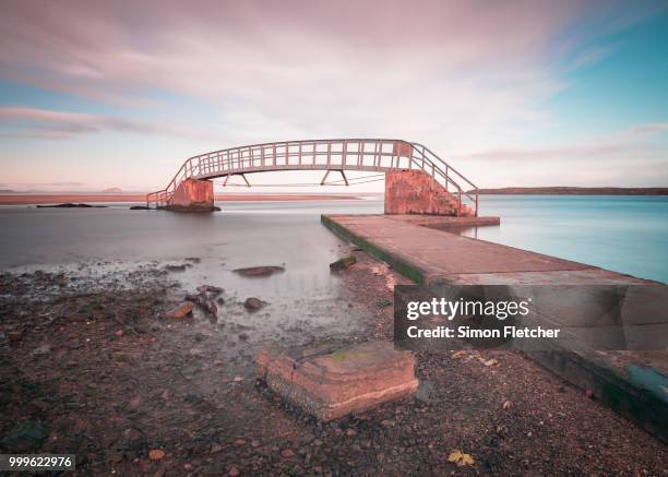 bridge to nowhere - fletcher stock pictures, royalty-free photos & images