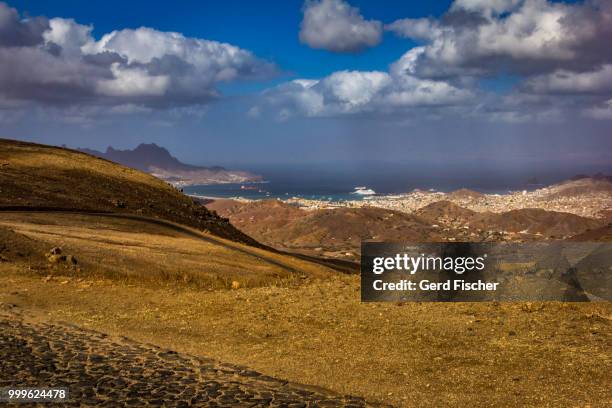 mindelo view - fischer stock pictures, royalty-free photos & images