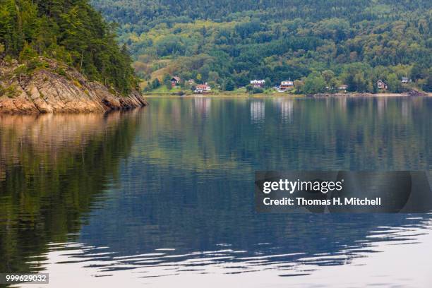 canada-quebec- anse de la descente- des-femmes - descente stockfoto's en -beelden