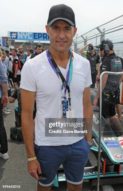 Mark Strong attends the Formula E 2018 Qatar Airways New York City E-Prix, the double header season finale of the 2017/18 ABB FIA Formula E...