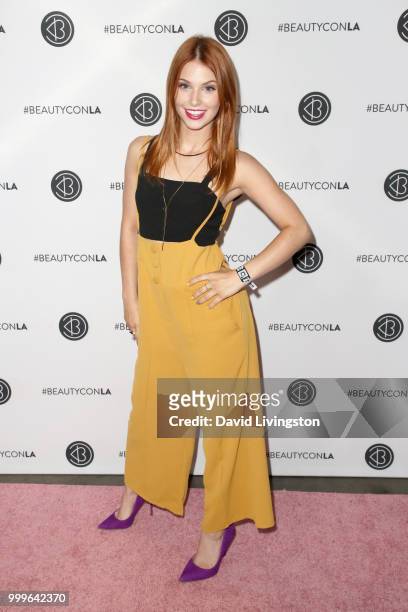 Ainsley Ross attends the Beautycon Festival LA 2018 at the Los Angeles Convention Center on July 15, 2018 in Los Angeles, California.