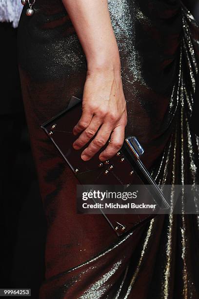 Actress Juliette Binoche attends the "Certified Copy" Premiere at the Palais des Festivals during the 63rd Annual Cannes Film Festival on May 18,...