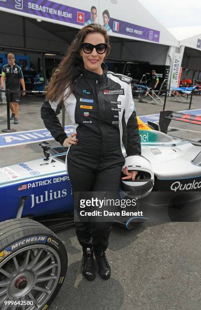Liv Tyler attends the Formula E 2018 Qatar Airways New York City E-Prix, the double header season finale of the 2017/18 ABB FIA Formula E...