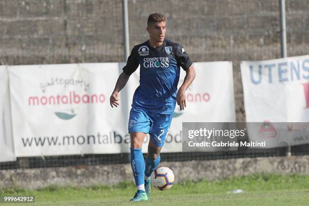 Giovanni Di Lorenzo of Empoli FC in action during the pre-season frienldy match between Empoli FC and ASD Lampo 1919 on July 14, 2018 in...