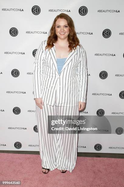 Shannon Purser attends the Beautycon Festival LA 2018 at the Los Angeles Convention Center on July 15, 2018 in Los Angeles, California.