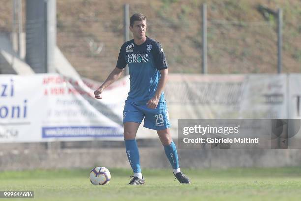 Michal Marcjanik of Empoli Fc in action during the pre-season frienldy match between Empoli FC and ASD Lampo 1919 on July 14, 2018 in Lamporecchio,...