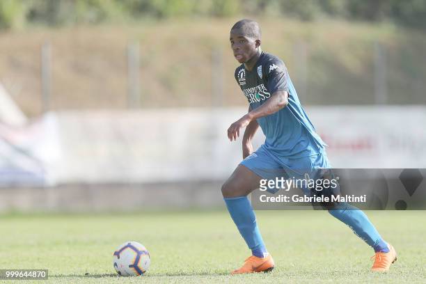 Hamed Junior Traore' of Empoli Fc in action during the pre-season frienldy match between Empoli FC and ASD Lampo 1919 on July 14, 2018 in...