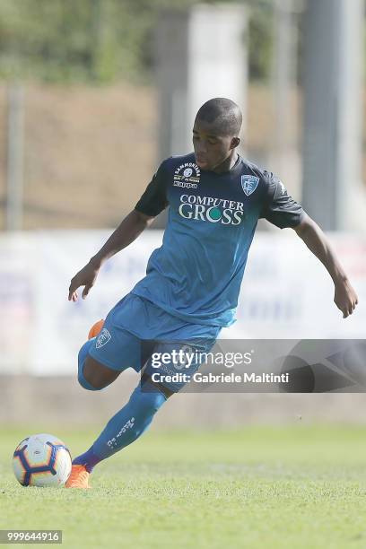 Hamed Junior Traore' of Empoli Fc in action during the pre-season frienldy match between Empoli FC and ASD Lampo 1919 on July 14, 2018 in...