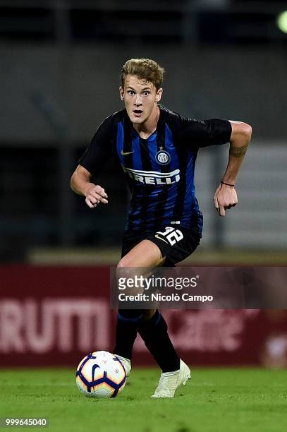Facudo Colidio of FC Internazionale in action during the friendly football match between FC Lugano and FC Internazionale. FC Internazionale won 3-0...