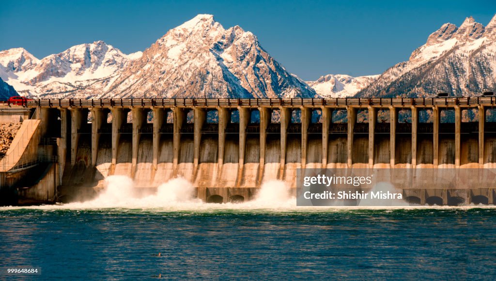Jackson Lake Dam :Wyoming .USA