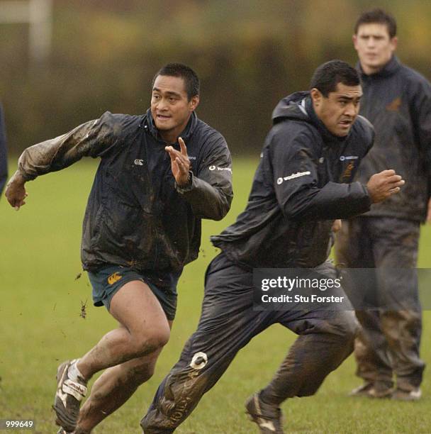 Brothers Toutai and Steve Kefu, who have been selected to start for the Wallabies against the Barbarians for the match at The Millennium Stadium,...