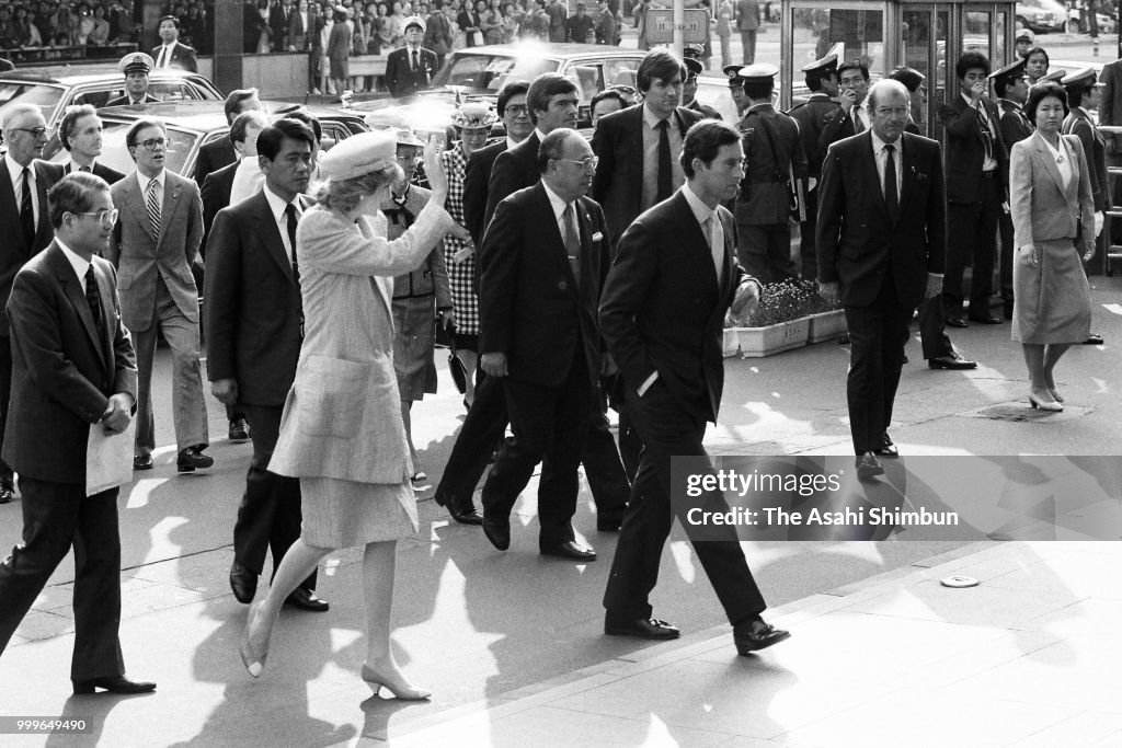 Prince And Princess Of Wales Visit Japan