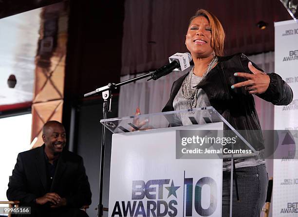 Rapper and media personality Queen Latifah, also known in the music world as Dana Owens announces the host, nominees and performers for the 10th...