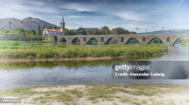 ponte de lima, camino de santiago, portugal - caminho stock pictures, royalty-free photos & images