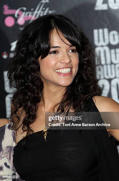 Actress Michelle Rodriguez attends the World Music Awards 2010 at the Sporting Club on May 18, 2010 in Monte Carlo, Monaco.