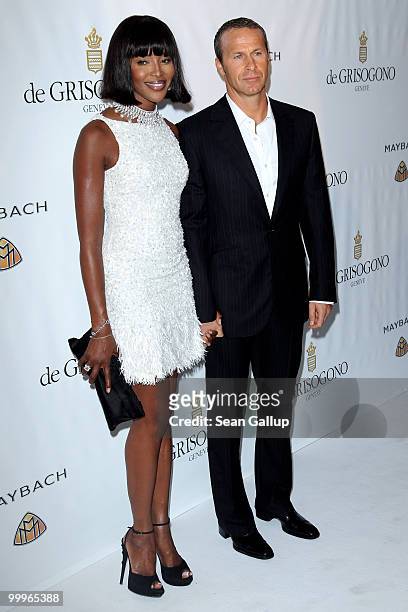 Model Naomi Campbell and Vladislav Doronin attend the de Grisogono party at the Hotel Du Cap on May 18, 2010 in Cap D'Antibes, France.