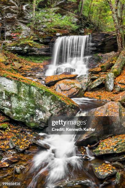 autumn at b. reynolds falls - reynolds stock pictures, royalty-free photos & images