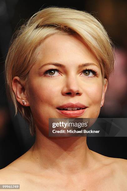 Actress Michelle Williams attends the "Blue Valentine" Premiere at the Palais des Festivals during the 63rd Annual Cannes Film Festival on May 18,...