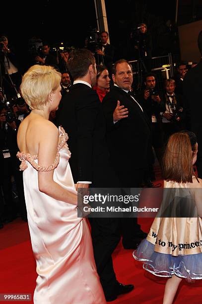 Producer Harvey Weinstein attends the "Blue Valentine" Premiere at the Palais des Festivals during the 63rd Annual Cannes Film Festival on May 18,...