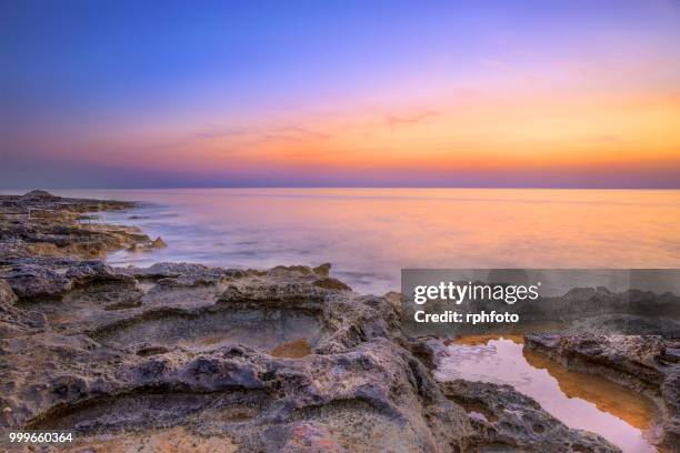 view over st. julian's bay to sliema - org stock pictures, royalty-free photos & images