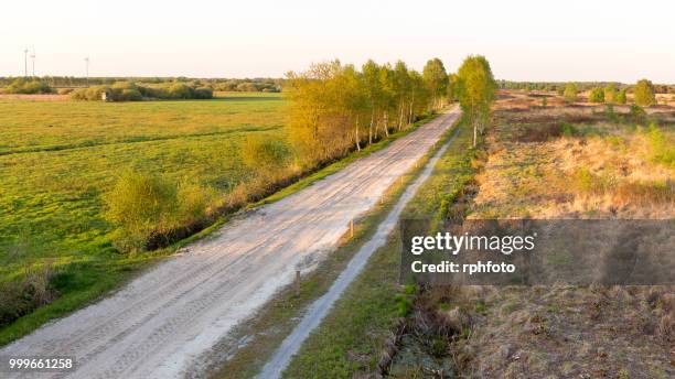 road to the lengener meer - meer stock pictures, royalty-free photos & images