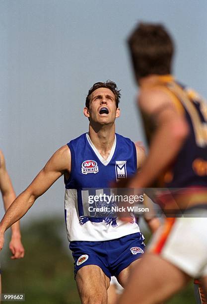 Radlee Moller of Campbelltown in action during the Sydney AFL Preliminary Final between Campbelltown and St George played at The Roger Sheeran...