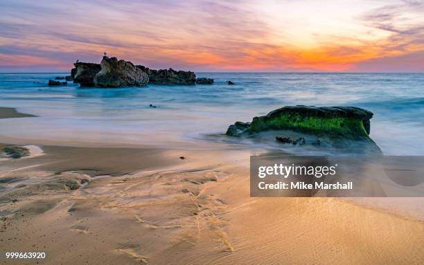 laguna beach sunset - laguna stockfoto's en -beelden