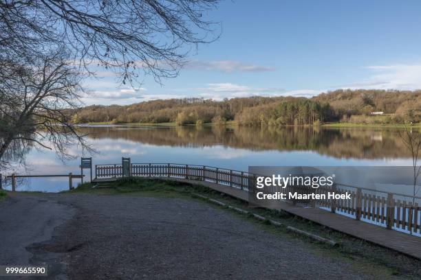brousseau lake near aire sur l'adour on the camino - caminho stock pictures, royalty-free photos & images