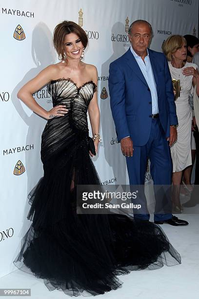 Singer Cheryl Cole and Fawaz Gruosi attend the de Grisogono party at the Hotel Du Cap on May 18, 2010 in Cap D'Antibes, France.