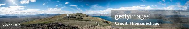 mt.john, lake tekapo, canterbury, new zealand - tekapo stock pictures, royalty-free photos & images