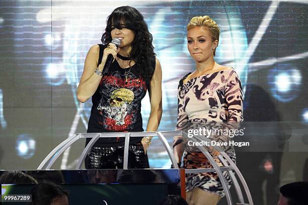 Michelle Rodriguez and Hayden Panettiere at the World Music Awards 2010 held at the Sporting Club Monte-Carlo on May 18, 2010 in Monte-Carlo, Monaco.