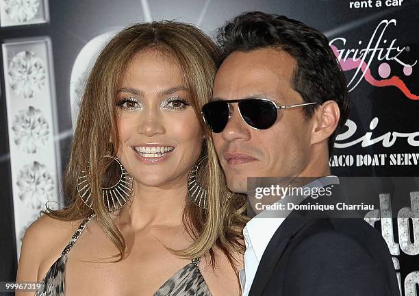 Singer/actress Jennifer Lopez and husband Marc Anthony attend the World Music Awards 2010 at the Sporting Club on May 18, 2010 in Monte Carlo, Monaco.