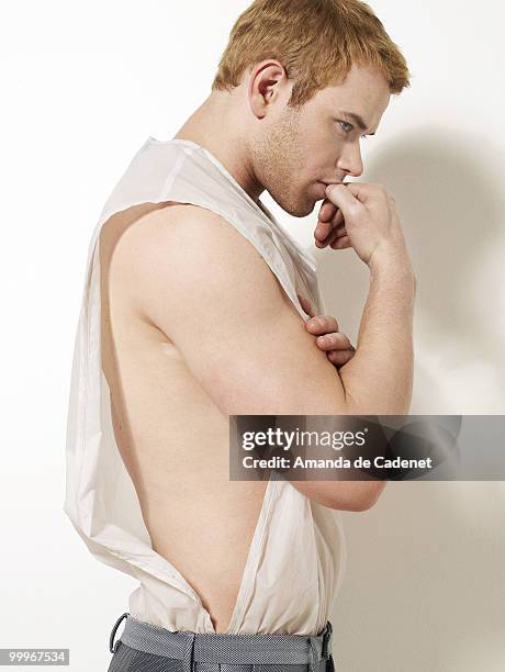 Actor Kellan Lutz poses at a portrait session for V Man in Los Angeles, CA on May 1, 2010. .