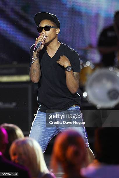 Pharell Williams performs at the World Music Awards 2010 held at the Sporting Club Monte-Carlo on May 18, 2010 in Monte-Carlo, Monaco.