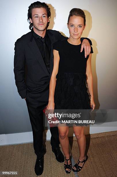 French actor Gaspard Ulliel and guest arrive to attend the Figaro Madame/Chanel dinner during the 63rd Cannes Film Festival on May 18, 2010 in...