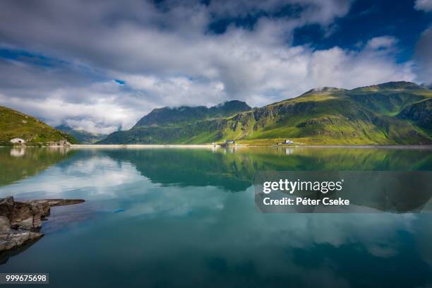 silvretta-stausee - stausee stock pictures, royalty-free photos & images