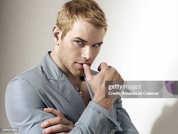 Actor Kellan Lutz poses at a portrait session for V Man in Los Angeles, CA on May 1, 2010. PUBLISHED IMAGE. .