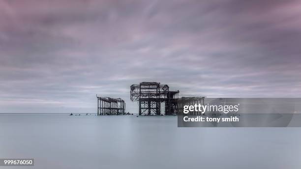 west pier, brighton - tony smith stock pictures, royalty-free photos & images