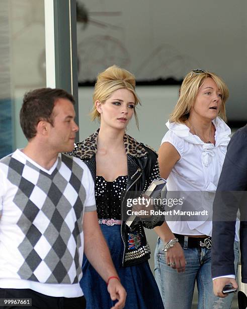 Mischa Barton visits Barcelona and prepares for the Rosa Clara Bridal Week catwalk on May 18, 2010 in Barcelona, Spain.