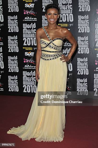 Singer Melody Thornton of the group Pussycat Dolls attends the World Music Awards 2010 at the Sporting Club on May 18, 2010 in Monte Carlo, Monaco.