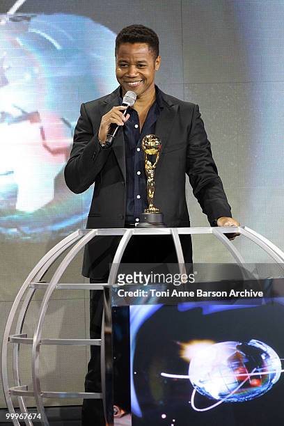 Actor Cuba Gooding Jr. Speaks onstage during the World Music Awards 2010 at the Sporting Club on May 18, 2010 in Monte Carlo, Monaco.