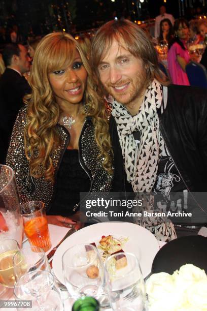 Singer David Guetta and Kathie Guetta attend the World Music Awards 2010 at the Sporting Club on May 18, 2010 in Monte Carlo, Monaco.