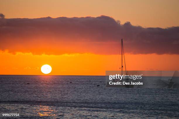 st. helena island sunset - st helena stock pictures, royalty-free photos & images