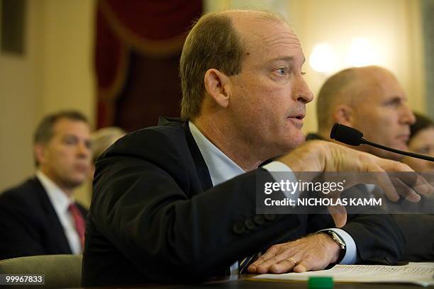 Lamar McKay, chairman and president of BP America Inc., appears before a hearing of the Senate Commerce, Science and Transportation Committee on the...