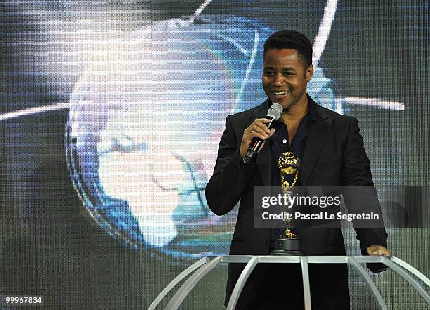 Cuba Gooding Jr. Onstage during the World Music Awards 2010 at the Sporting Club on May 18, 2010 in Monte Carlo, Monaco.