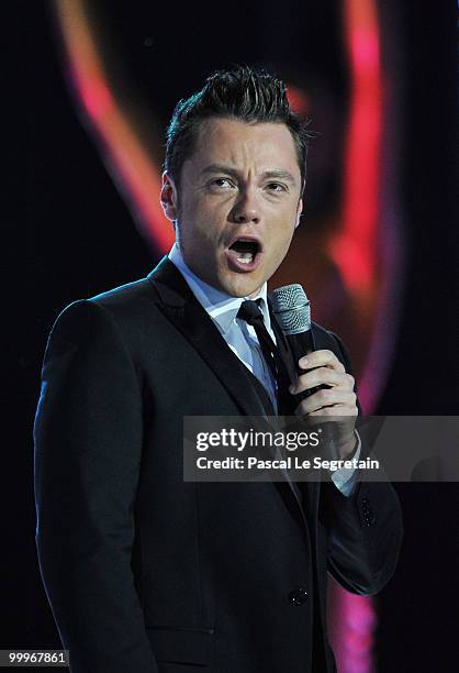 Tiziano Ferro onstage during the World Music Awards 2010 at the Sporting Club on May 18, 2010 in Monte Carlo, Monaco.