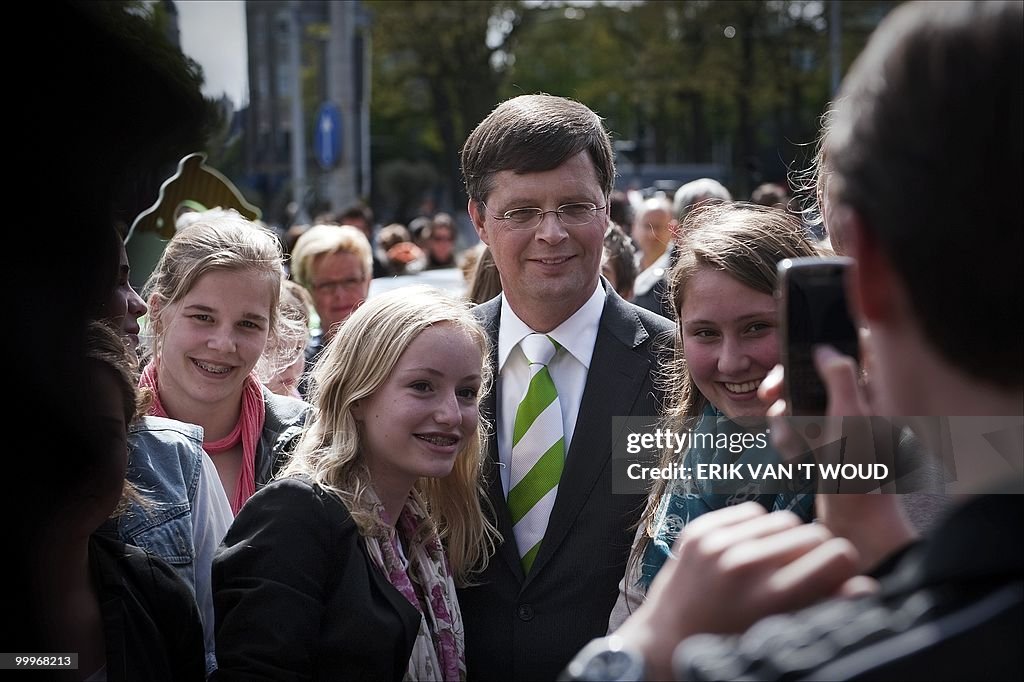 Outgoing Dutch Prime Minister Jan Peter